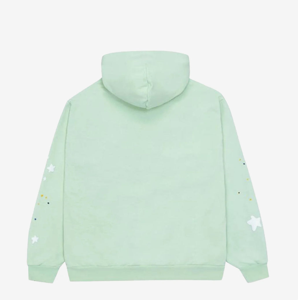 SP5DER LIME GREEN HOODIE