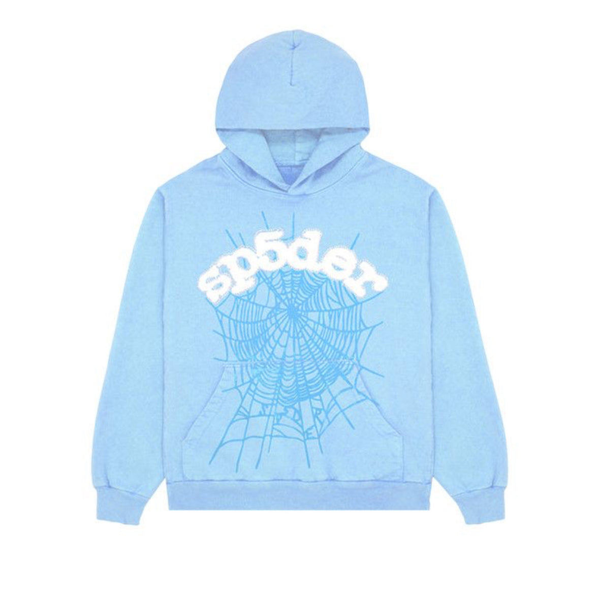SP5DER OG WEB BLUE RHINESTONE HOODIE
